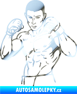 Samolepka Boxer 003 levá chrom fólie stříbrná zrcadlová