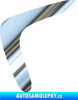 Samolepka Bumerang 001 levá chrom fólie stříbrná zrcadlová