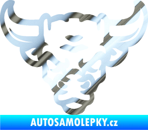 Samolepka Býk 012 chrom fólie stříbrná zrcadlová