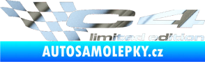 Samolepka C4 limited edition levá chrom fólie stříbrná zrcadlová
