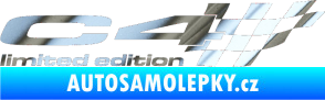 Samolepka C4 limited edition pravá chrom fólie stříbrná zrcadlová