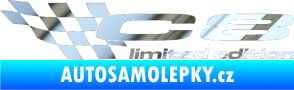 Samolepka C8 limited edition levá chrom fólie stříbrná zrcadlová