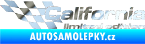 Samolepka California limited edition levá chrom fólie stříbrná zrcadlová