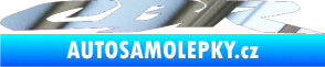 Samolepka CBR 002 chrom fólie stříbrná zrcadlová