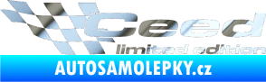 Samolepka Ceed limited edition levá chrom fólie stříbrná zrcadlová