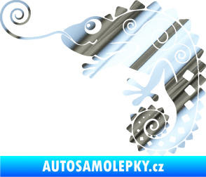 Samolepka Chameleon 004 levá chrom fólie stříbrná zrcadlová
