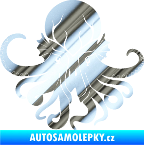 Samolepka Chobotnice 002 levá chrom fólie stříbrná zrcadlová