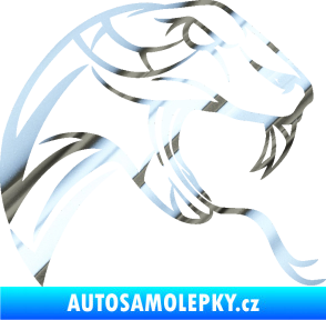 Samolepka Cobra 002 pravá chrom fólie stříbrná zrcadlová