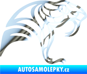Samolepka Cobra 003 pravá chrom fólie stříbrná zrcadlová