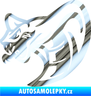 Samolepka Cobra 007 levá chrom fólie stříbrná zrcadlová