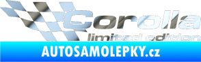 Samolepka Corolla limited edition levá chrom fólie stříbrná zrcadlová