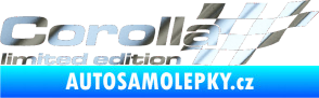 Samolepka Corolla limited edition pravá chrom fólie stříbrná zrcadlová