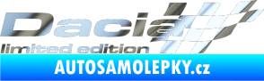 Samolepka Dacia limited edition pravá chrom fólie stříbrná zrcadlová