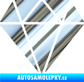 Samolepka Diamant 001 chrom fólie stříbrná zrcadlová