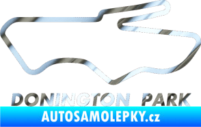 Samolepka Okruh Donington Park chrom fólie stříbrná zrcadlová