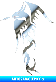 Samolepka Dragon 013 levá chrom fólie stříbrná zrcadlová