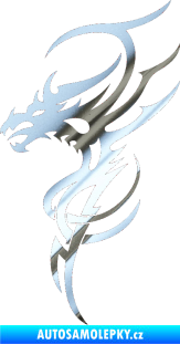 Samolepka Dragon 017 levá chrom fólie stříbrná zrcadlová