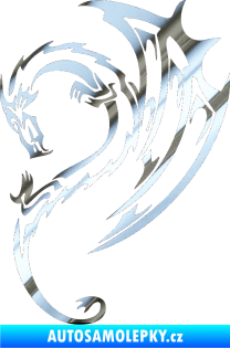Samolepka Dragon 043 levá chrom fólie stříbrná zrcadlová
