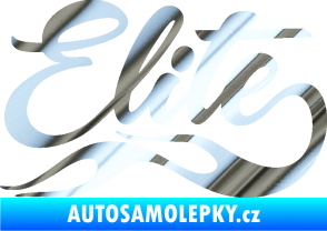 Samolepka Elite nápis chrom fólie stříbrná zrcadlová