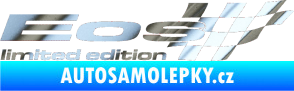 Samolepka Eos limited edition pravá chrom fólie stříbrná zrcadlová