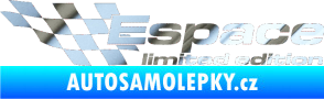 Samolepka Espace limited edition levá chrom fólie stříbrná zrcadlová