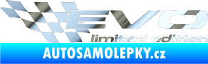 Samolepka Evo limited edition levá chrom fólie stříbrná zrcadlová