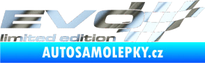 Samolepka Evo limited edition pravá chrom fólie stříbrná zrcadlová
