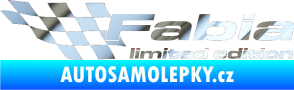 Samolepka Fabia limited edition levá chrom fólie stříbrná zrcadlová
