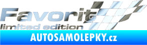 Samolepka Favorit limited edition pravá chrom fólie stříbrná zrcadlová