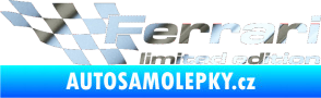 Samolepka Ferrari limited edition levá chrom fólie stříbrná zrcadlová