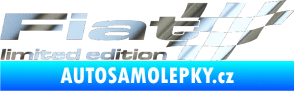 Samolepka Fiat limited edition pravá chrom fólie stříbrná zrcadlová