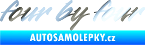 Samolepka Four by four chrom fólie stříbrná zrcadlová