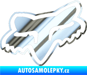 Samolepka Fox 003 chrom fólie stříbrná zrcadlová