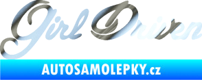 Samolepka Girl driven chrom fólie stříbrná zrcadlová
