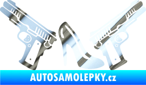 Samolepka Girl mafia 002 pravá chrom fólie stříbrná zrcadlová