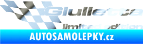 Samolepka Giulietta limited edition levá chrom fólie stříbrná zrcadlová