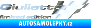 Samolepka Giulietta limited edition pravá chrom fólie stříbrná zrcadlová