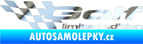 Samolepka Golf limited edition levá chrom fólie stříbrná zrcadlová