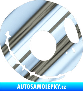 Samolepka Halloween 012 pravá chrom fólie stříbrná zrcadlová