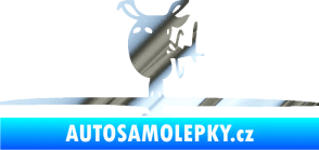 Samolepka Helikoptéra model 001 levá chrom fólie stříbrná zrcadlová