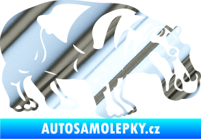 Samolepka Hroch 003 pravá chrom fólie stříbrná zrcadlová