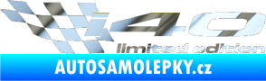 Samolepka i40 limited edition levá chrom fólie stříbrná zrcadlová