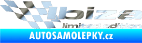 Samolepka Ibiza limited edition levá chrom fólie stříbrná zrcadlová