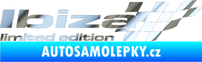 Samolepka Ibiza limited edition pravá chrom fólie stříbrná zrcadlová