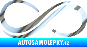 Samolepka Inifinity 001 levá chrom fólie stříbrná zrcadlová
