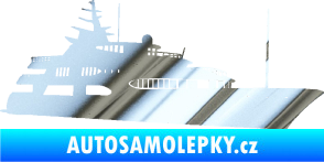 Samolepka Jachta 004 pravá chrom fólie stříbrná zrcadlová