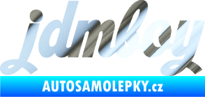 Samolepka Jdm boy nápis chrom fólie stříbrná zrcadlová