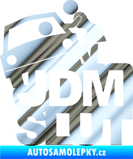 Samolepka JDM Slut 001 chrom fólie stříbrná zrcadlová