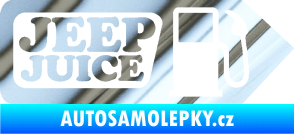 Samolepka Jeep juice symbol tankování chrom fólie stříbrná zrcadlová