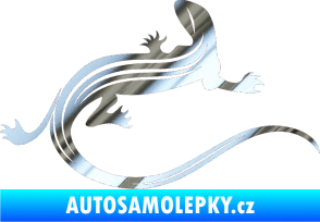 Samolepka Ještěrka 011 pravá chrom fólie stříbrná zrcadlová